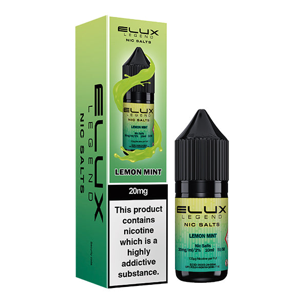 Lemon Mint Nic Salt E-Liquid by Elux Legend - Vape Kingz