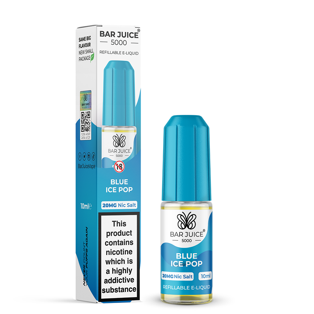 Blue Ice Pop Nic Salt E-Liquid by Bar Juice 5000 - Vape Kingz