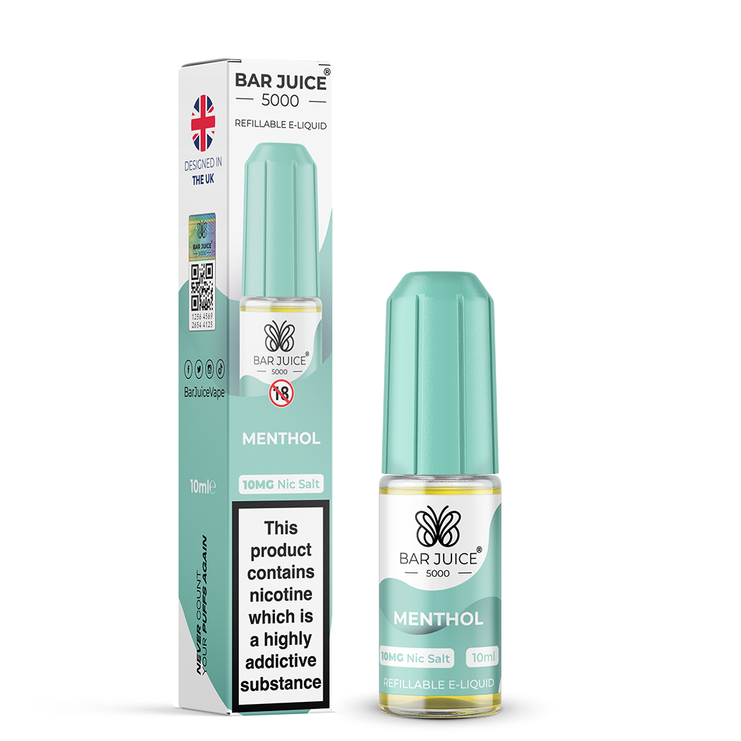 Menthol Nic Salt E-Liquid by Bar Juice 5000 - Vape Kingz
