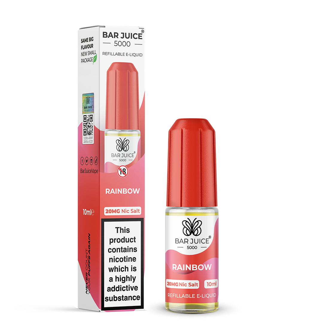 Rainbow Nic Salt E-Liquid by Bar Juice 5000 - Vape Kingz