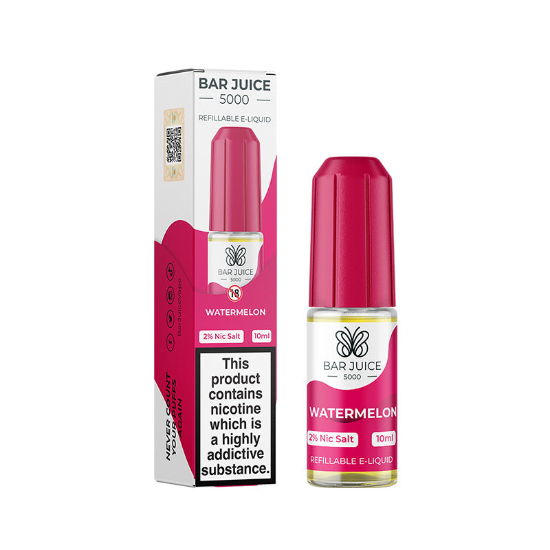 Watermelon Nic Salt E-Liquid by Bar Juice 5000 - Vape Kingz