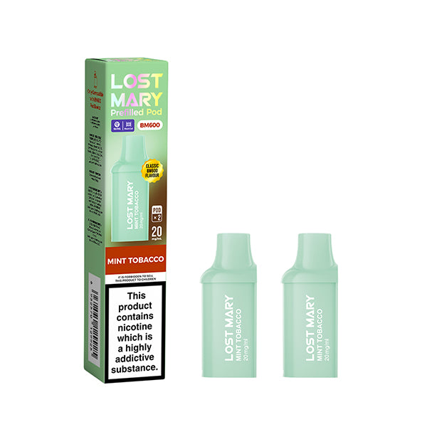 Lost Mary BM600 Prefilled Pods 20mg 2 Pack - Vape Kingz