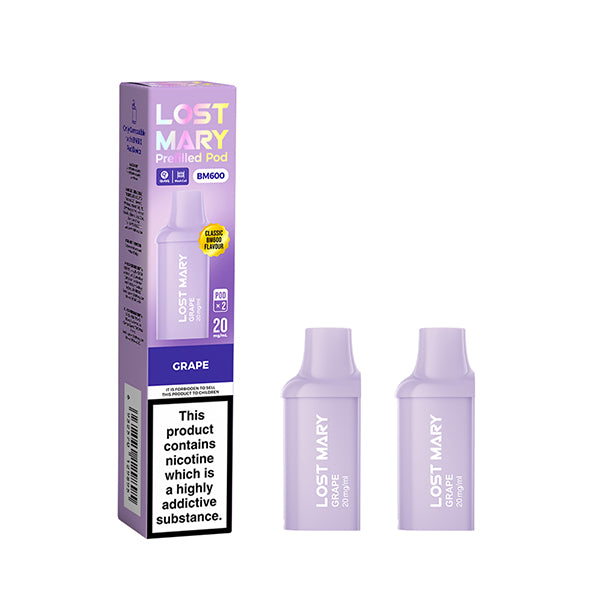 Lost Mary BM600 Prefilled Pods 20mg 2 Pack - Vape Kingz