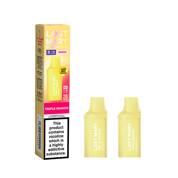 Lost Mary BM600 Prefilled Pods 20mg 2 Pack - Vape Kingz
