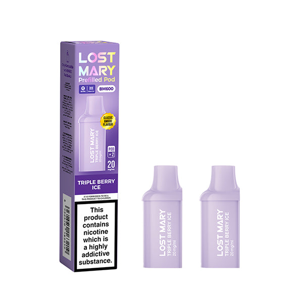 Lost Mary BM600 Prefilled Pods 20mg 2 Pack - Vape Kingz