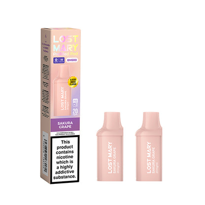 Lost Mary BM600 Prefilled Pods 20mg 2 Pack - Vape Kingz