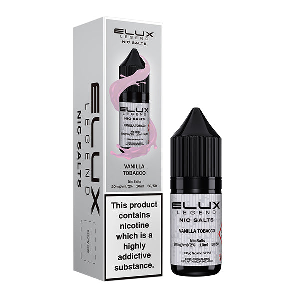 Vanilla Tobacco Nic Salt E-Liquid by Elux Legend - Vape Kingz