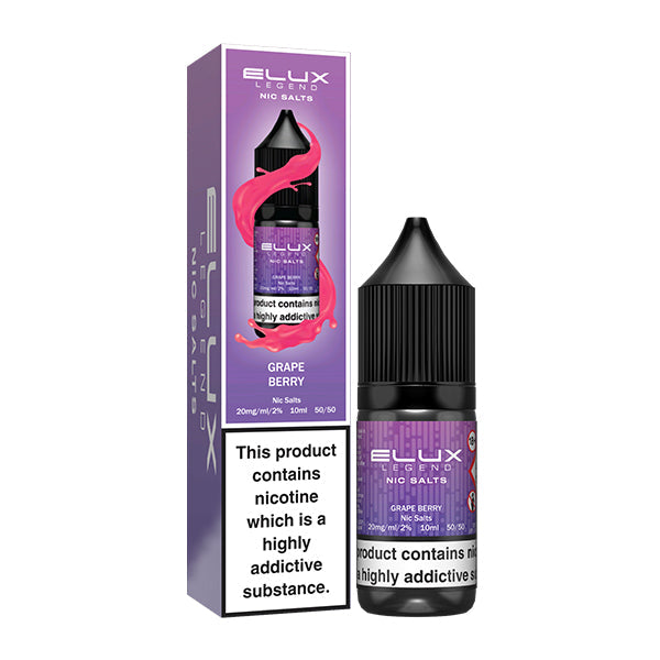 Grape Berry Nic Salt E-Liquid by Elux Legend