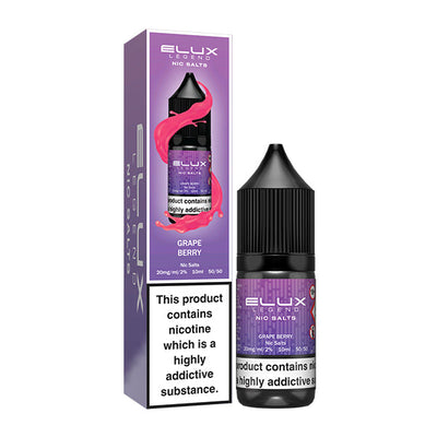 Grape Berry Nic Salt E-Liquid by Elux Legend