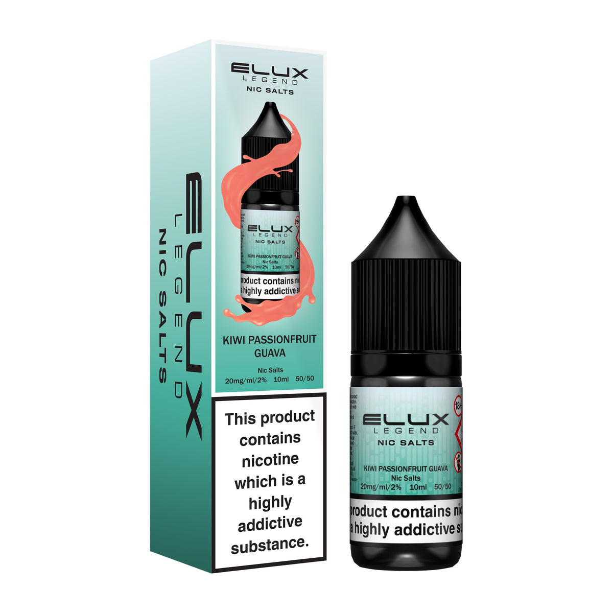 Kiwi Passion Fruit Guava Nic Salt E-Liquid by Elux Legend - Vape Kingz