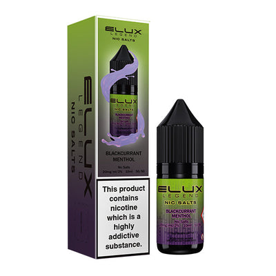 Blackcurrant Menthol Nic Salt E-Liquid by Elux Legend