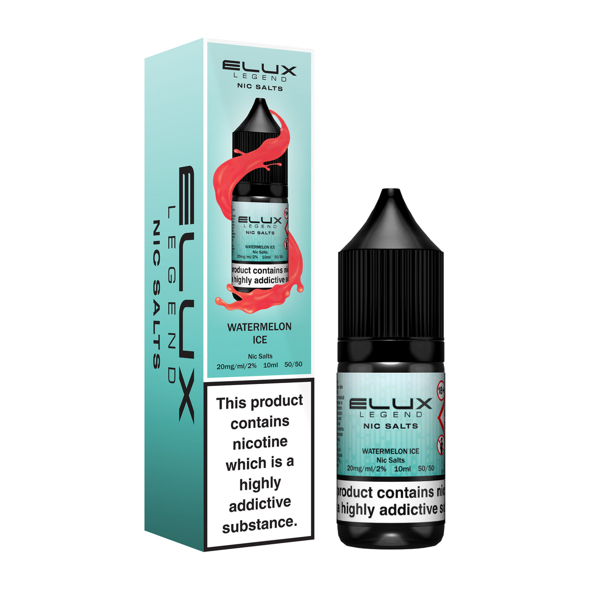 Watermelon Ice Nic Salt E-Liquid by Elux Legend - Vape Kingz