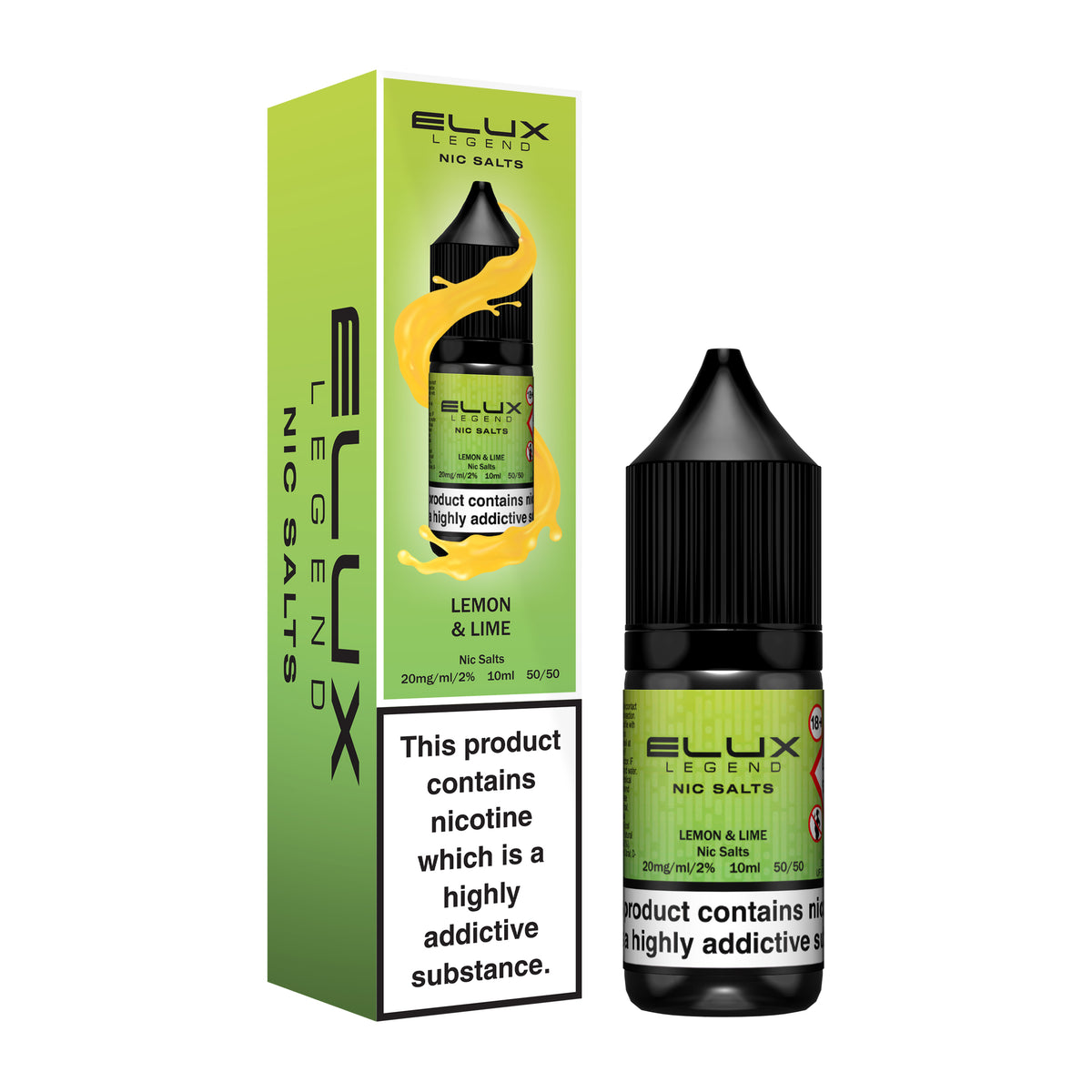 Lemon Lime Nic Salt E-Liquid by Elux Legend - Vape Kingz