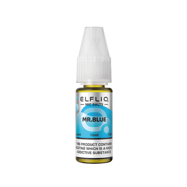 Mr Blue Nic Salt E-Liquid by Elf Bar Elfliq - Vape Kingz