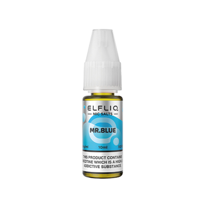 Mr Blue Nic Salt E-Liquid by Elf Bar Elfliq - Vape Kingz