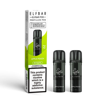 Elf Bar 600 Prefilled Pods 20mg 2 Pack - Vape Kingz