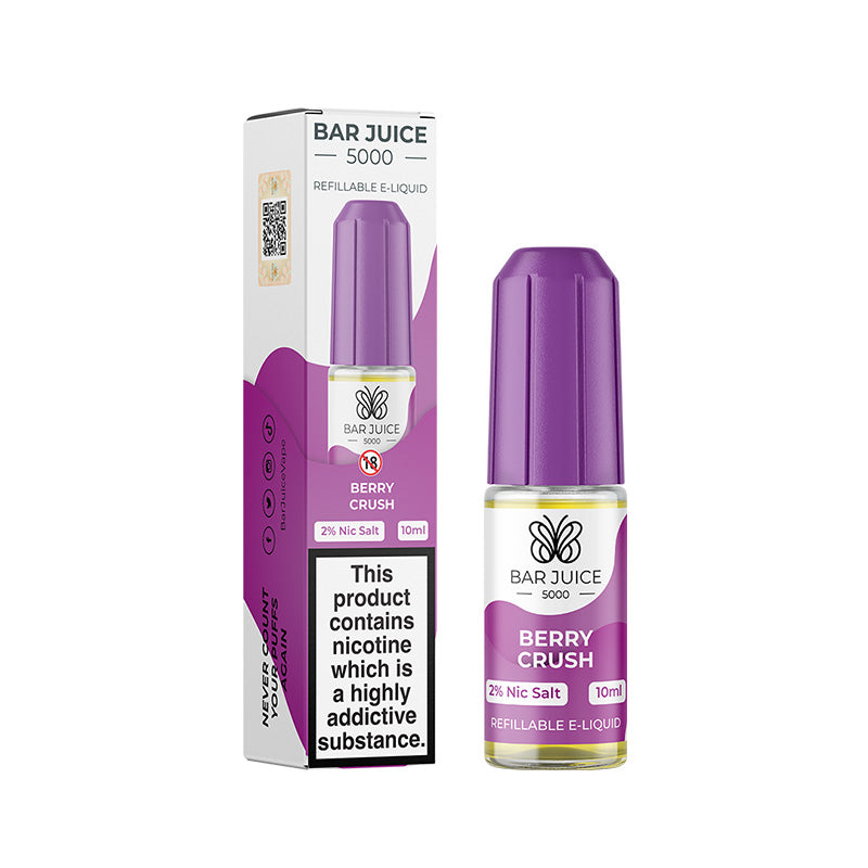 Berry Crush Nic Salt E-Liquid by Bar Juice 5000 - Vape Kingz