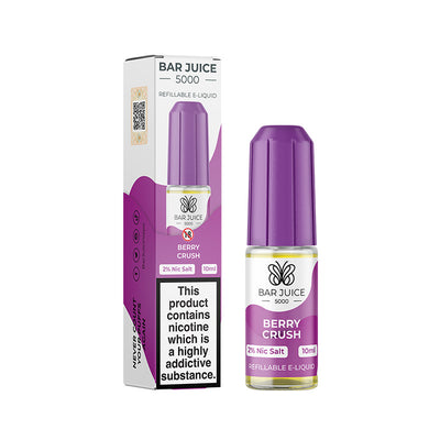 Berry Crush Nic Salt E-Liquid by Bar Juice 5000 - Vape Kingz
