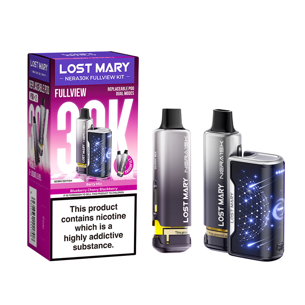 Lost Mary Nera 30K Fullview Prefilled Pod Kit - Vape Kingz
