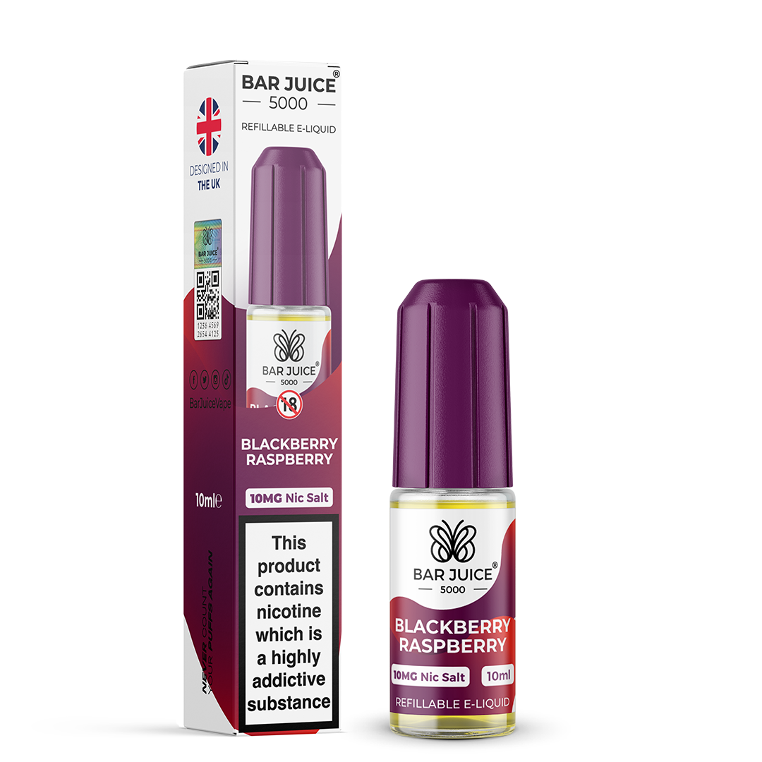 Blackberry Raspberry Nic Salt E-Liquid by Bar Juice 5000 - Vape Kingz