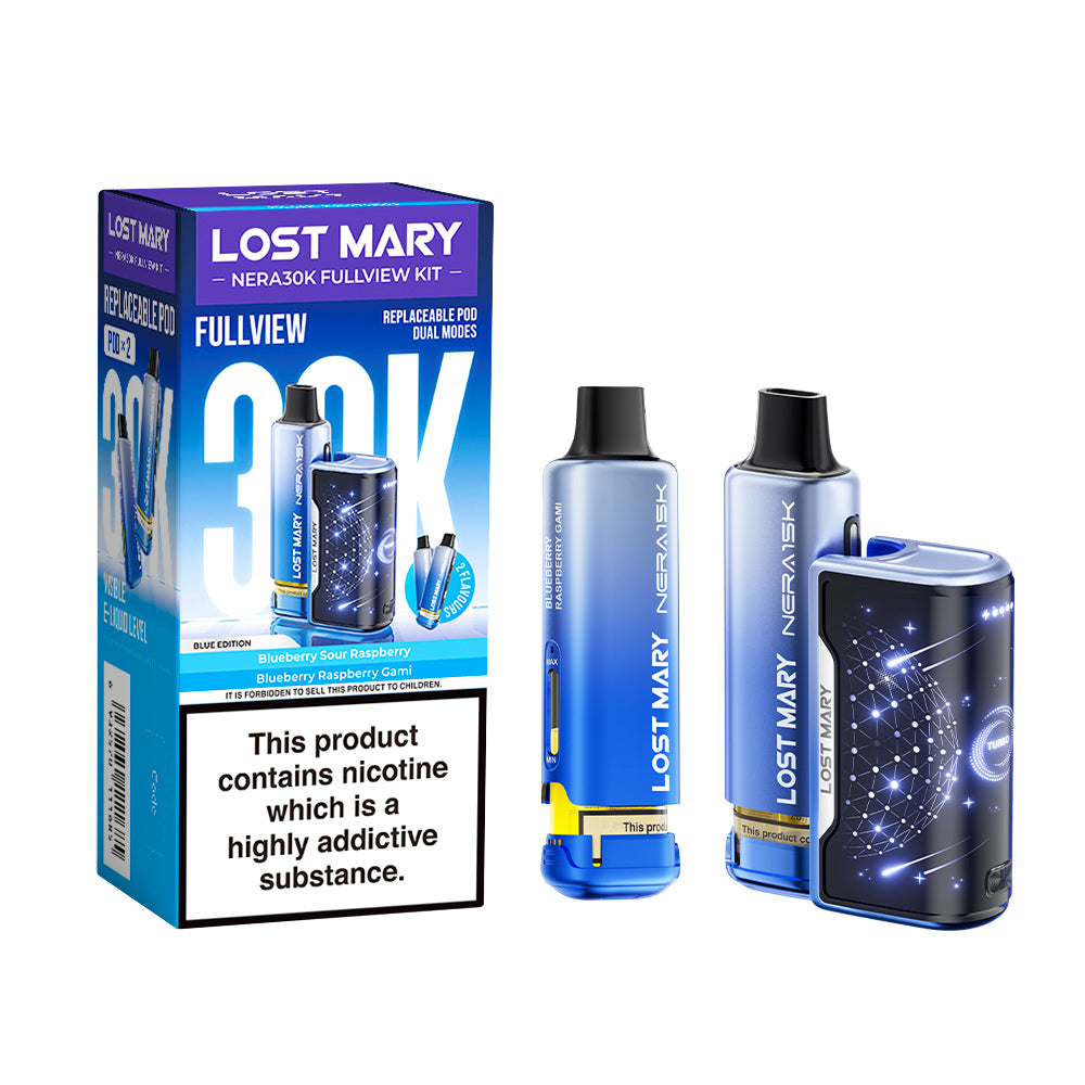 Lost Mary Nera 30K Fullview Prefilled Pod Kit - Vape Kingz