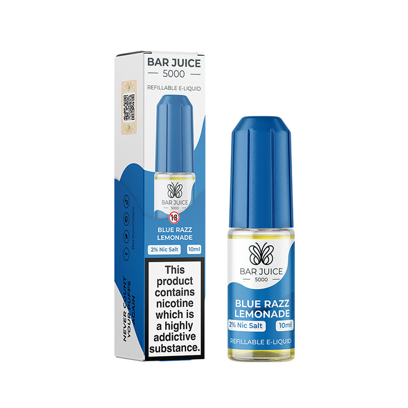 Blue Razz Lemonade Nic Salt E-Liquid by Bar Juice 5000 - Vape Kingz