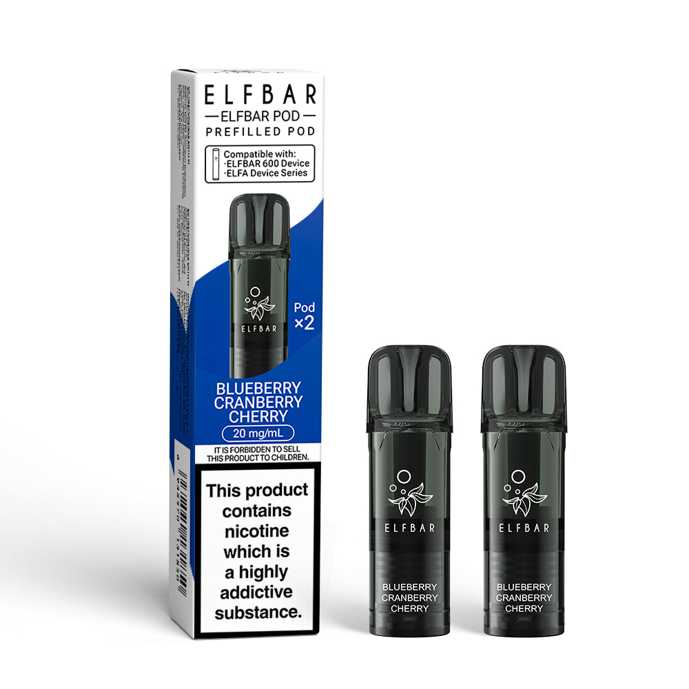 Elf Bar 600 Prefilled Pods 20mg 2 Pack - Vape Kingz