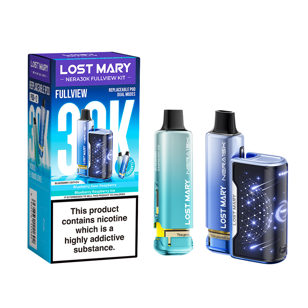 Lost Mary Nera 30K Fullview Prefilled Pod Kit - Vape Kingz