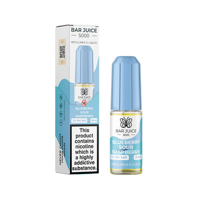 Blueberry Sour Raspberry Nic Salt E-Liquid by Bar Juice 5000 - Vape Kingz