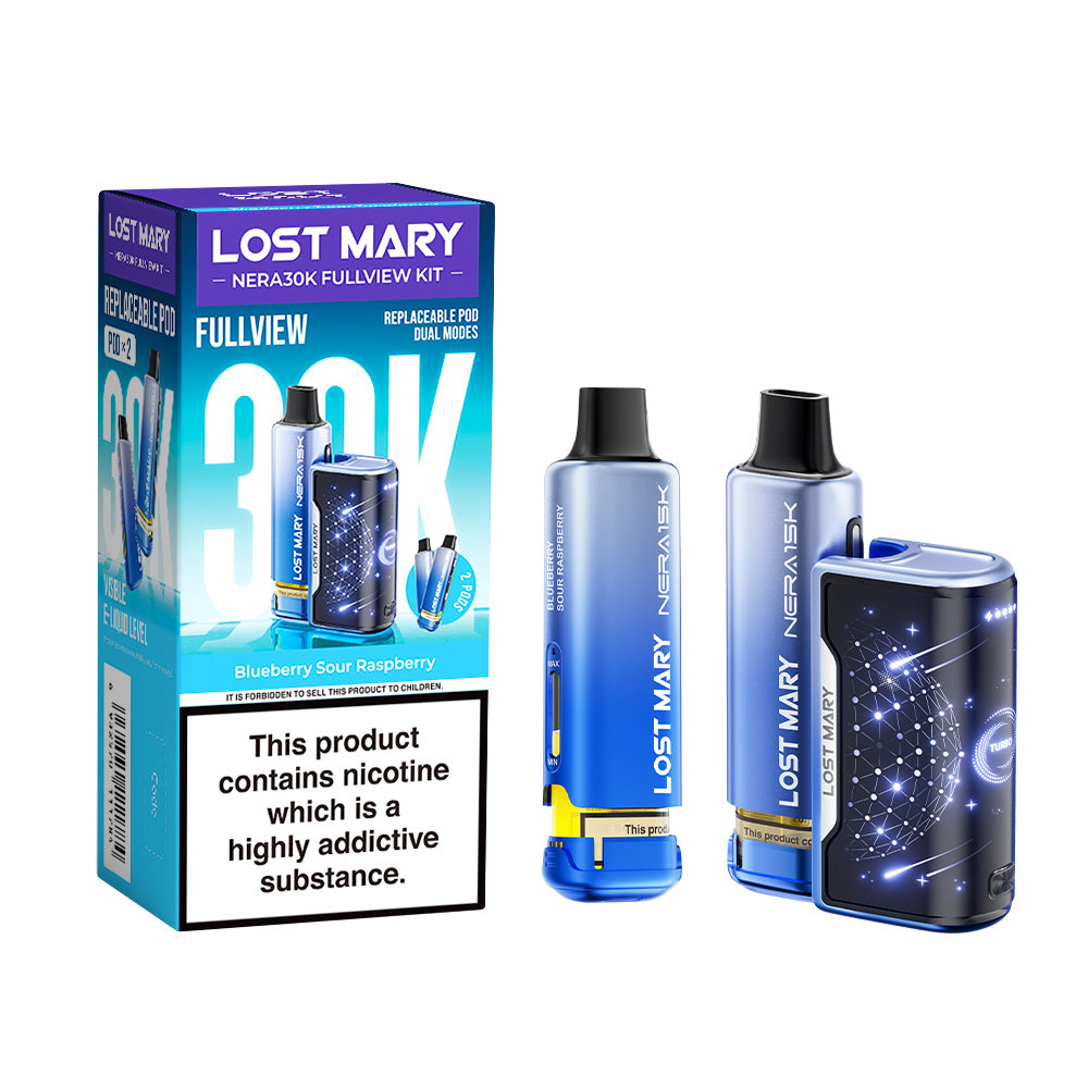 Lost Mary Nera 30K Fullview Prefilled Pod Kit - Vape Kingz