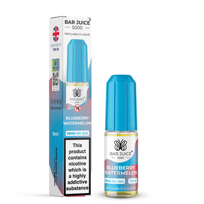 Blueberry Watermelon Nic Salt E-Liquid by Bar Juice 5000 - Vape Kingz