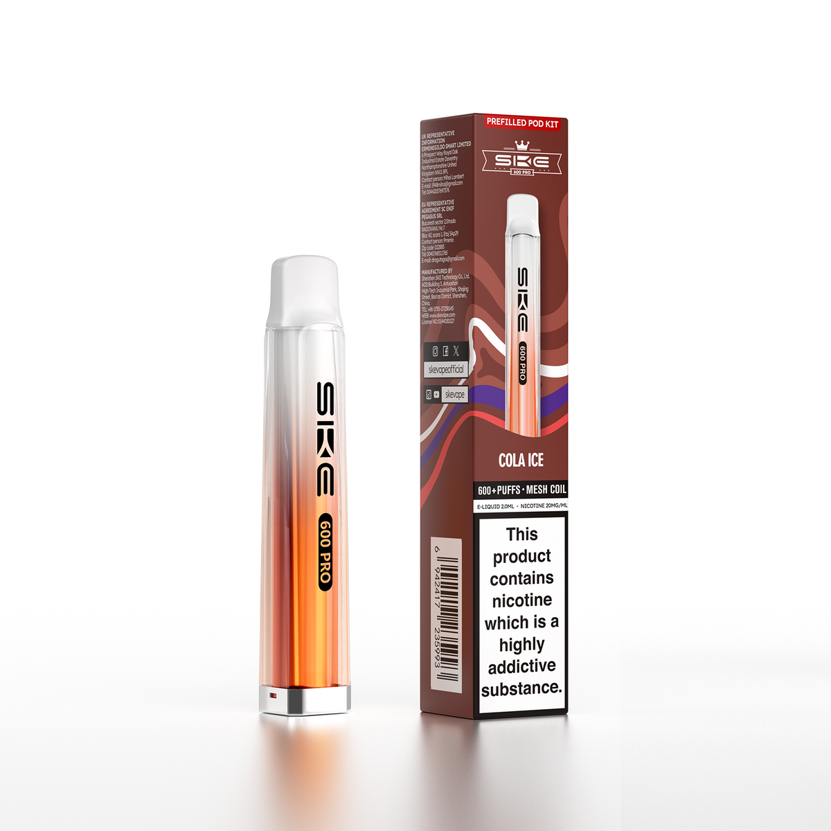 SKE 600 Pro Prefilled Pod Kit - Vape Kingz