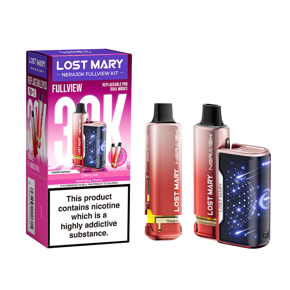 Lost Mary Nera 30K Fullview Prefilled Pod Kit - Vape Kingz