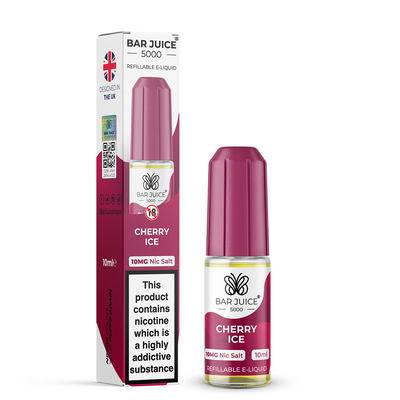 Cherry Ice Nic Salt E-Liquid by Bar Juice 5000 - Vape Kingz