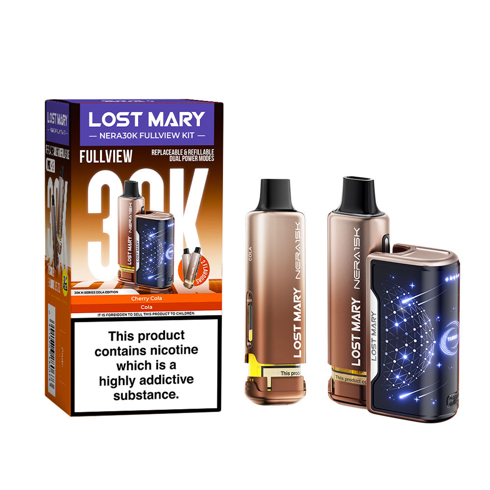 Lost Mary Nera 30K Fullview Prefilled Pod Kit - Vape Kingz