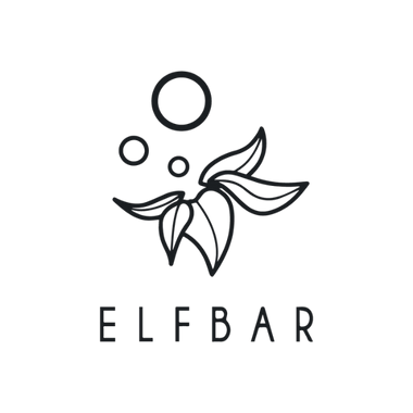 Logo of ELF BAR with stylized design elements on a white background