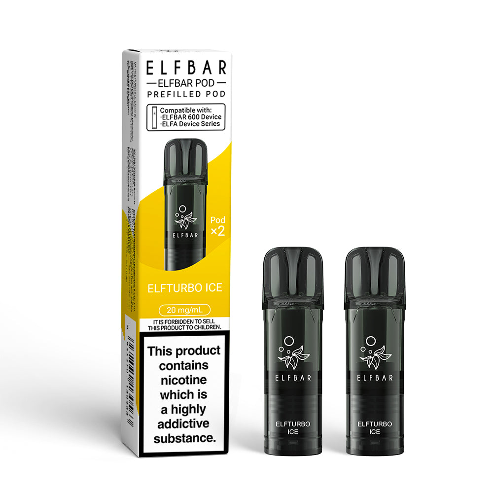 Elf Bar 600 Prefilled Pods 20mg 2 Pack - Vape Kingz
