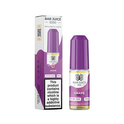 Grape Nic Salt E-Liquid by Bar Juice 5000 - Vape Kingz