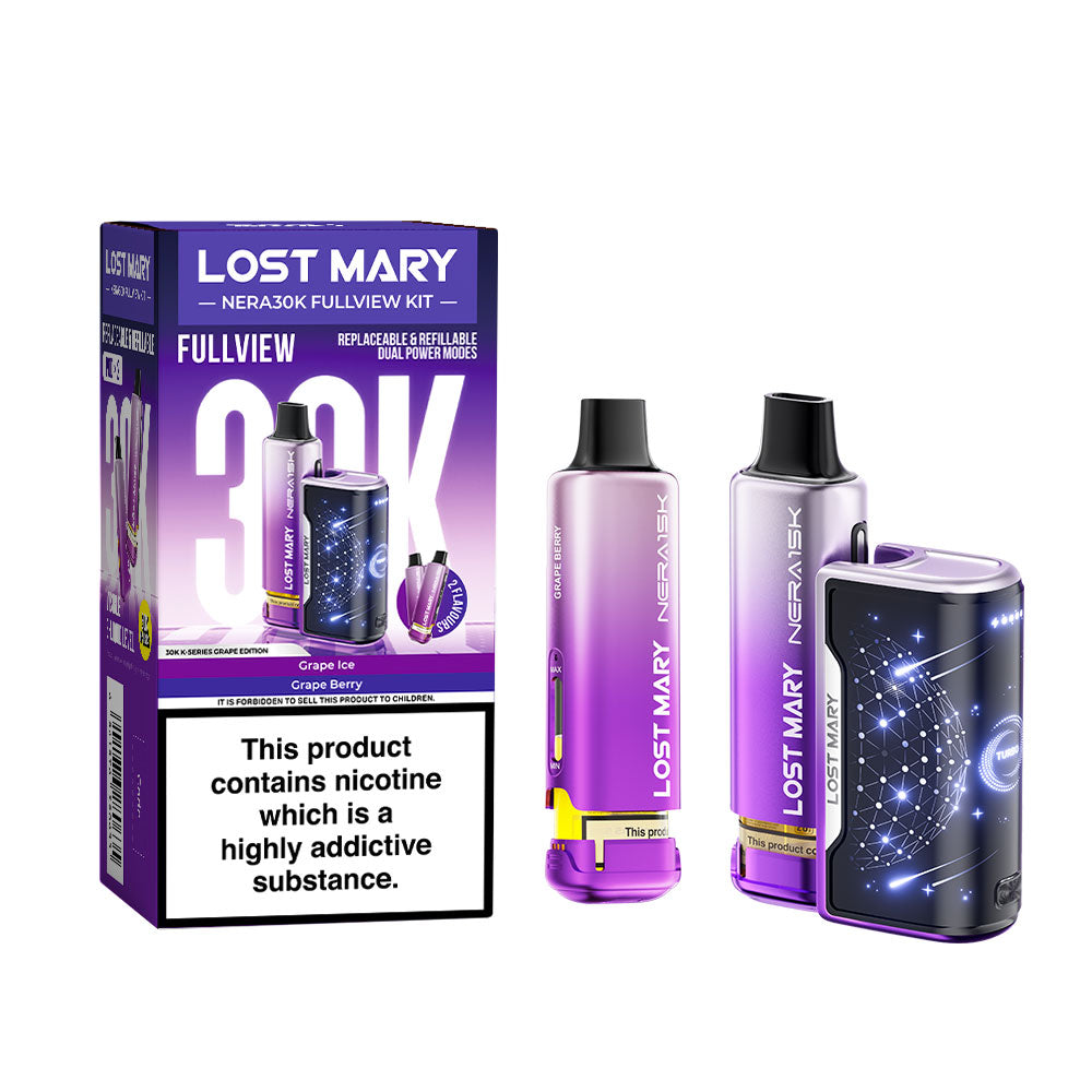 Lost Mary Nera 30K Fullview Prefilled Pod Kit - Vape Kingz
