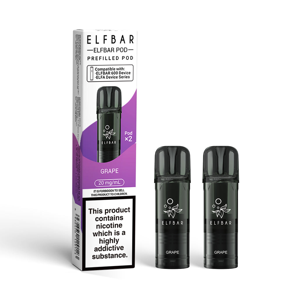 Elf Bar 600 Prefilled Pods 20mg 2 Pack - Vape Kingz