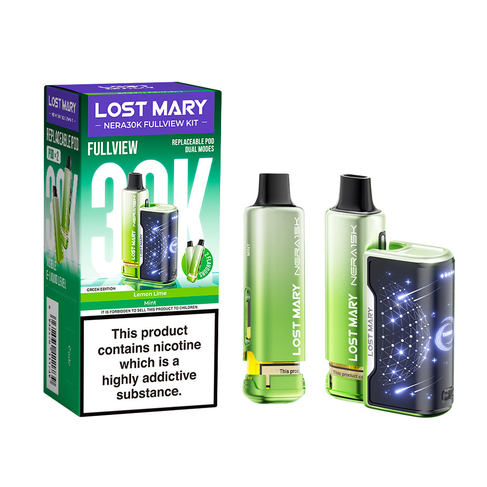 Lost Mary Nera 30K Fullview Prefilled Pod Kit - Vape Kingz