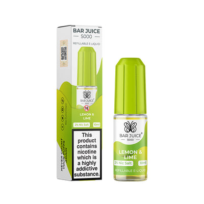 Lemon and Lime Nic Salt E-Liquid by Bar Juice 5000 - Vape Kingz