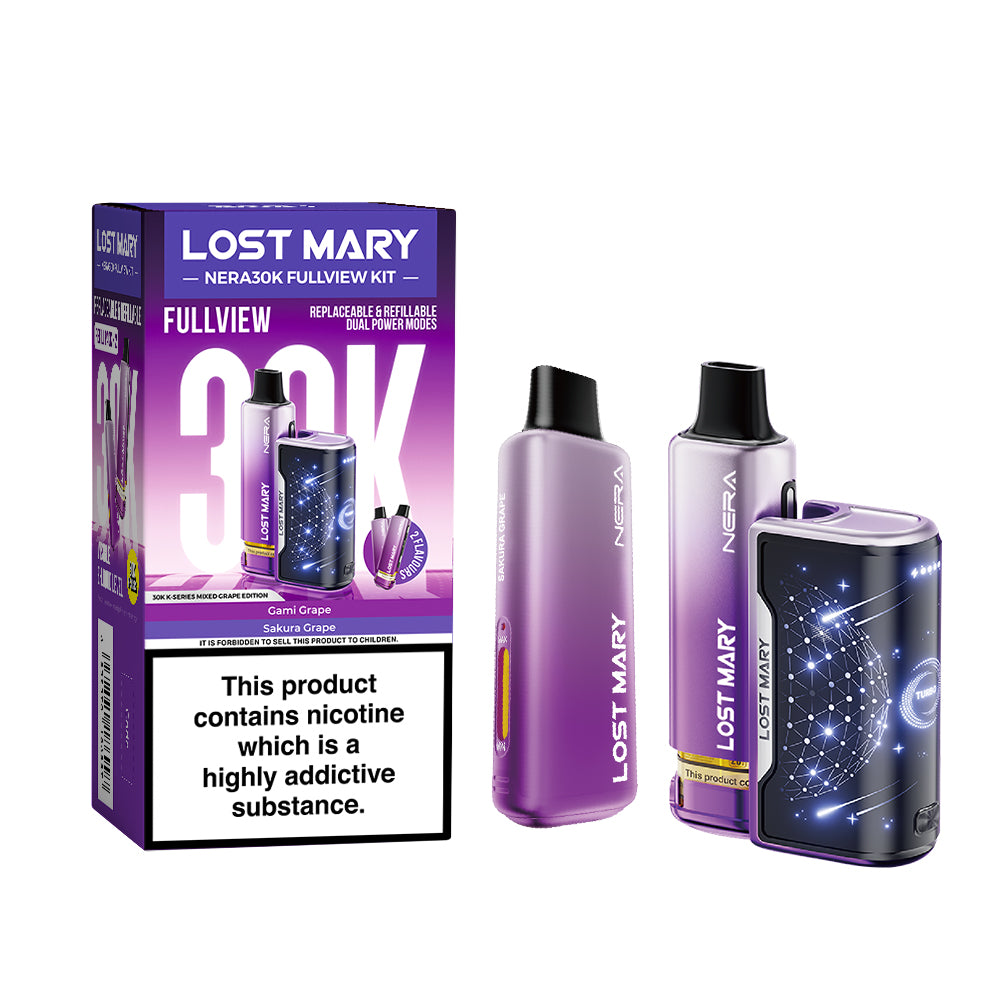Lost Mary Nera 30K Fullview Prefilled Pod Kit - Vape Kingz