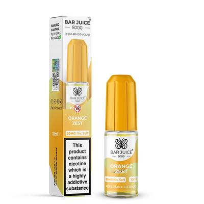 Orange Zest Nic Salt E-Liquid by Bar Juice 5000 - Vape Kingz