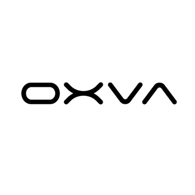 Black 'OXVA' logo on a white background