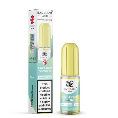 Pineapple Coconut Nic Salt E-Liquid by Bar Juice 5000 - Vape Kingz