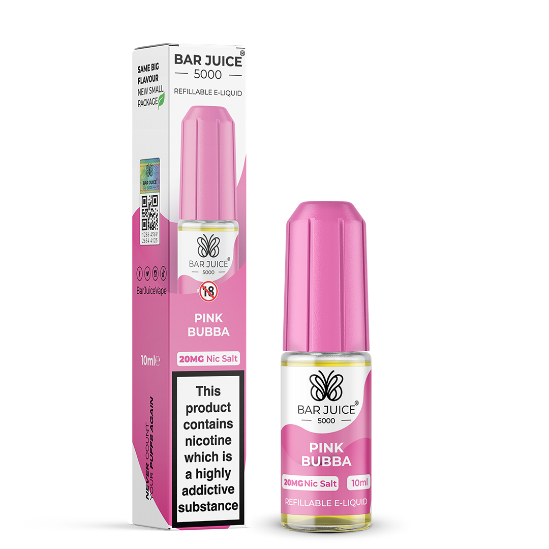 Pink Bubba Nic Salt E-Liquid by Bar Juice 5000 - Vape Kingz