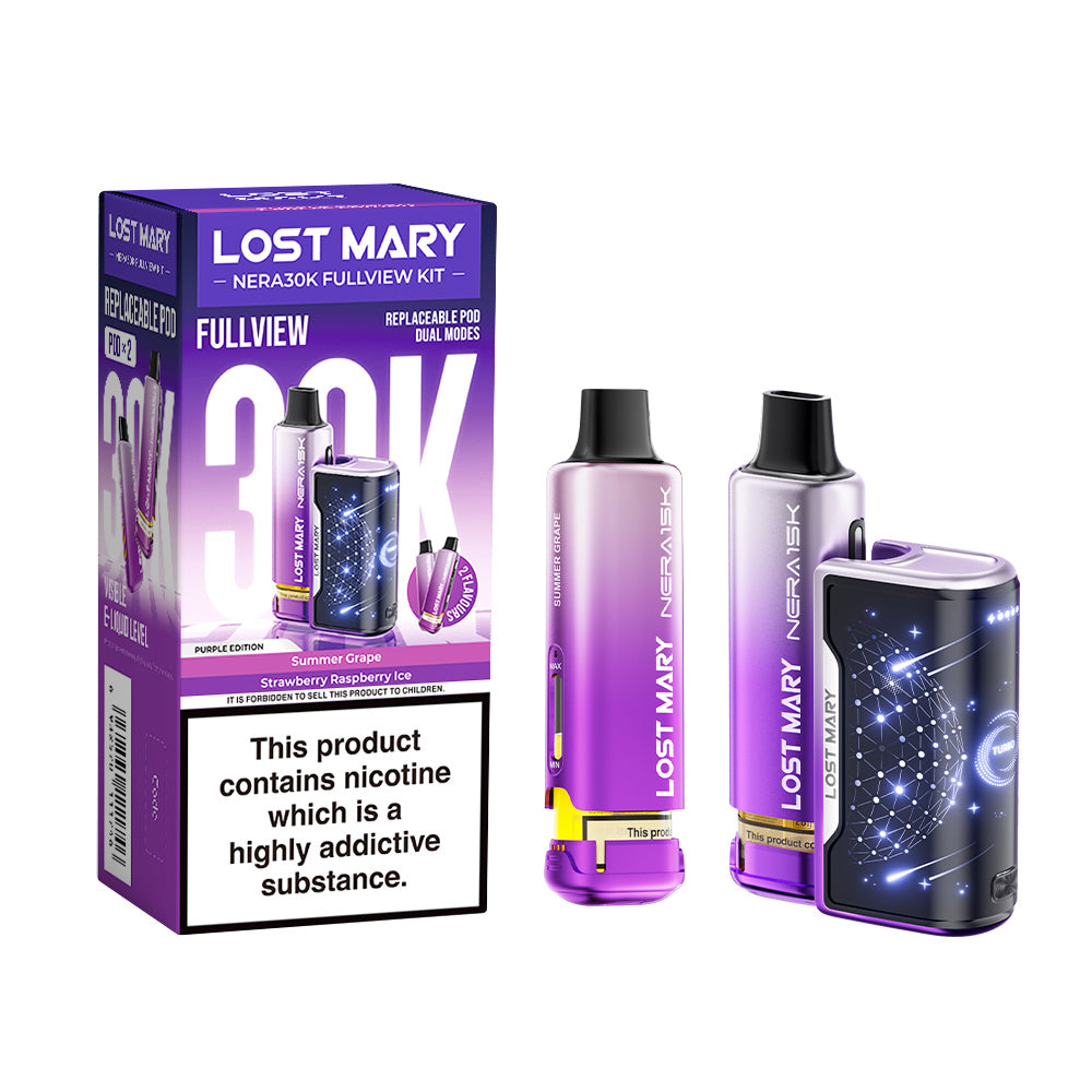 Lost Mary Nera 30K Fullview Prefilled Pod Kit - Vape Kingz