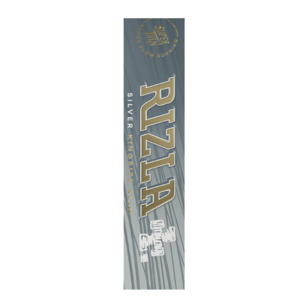 RIZLA+ King Size Slim Papers (Silver) - Vape Kingz