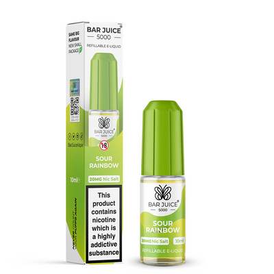 Sour Rainbow Nic Salt E-Liquid by Bar Juice 5000 - Vape Kingz